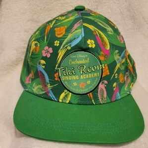 Disney Enchanted Tiki Room Singing Academy Green Snapback Adult Hat